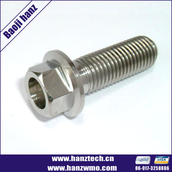 Din912 M6 titanium flange bolt titanium flange screw