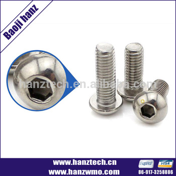 Manufacturer din 912 gr5 titanium screw titanium bolts