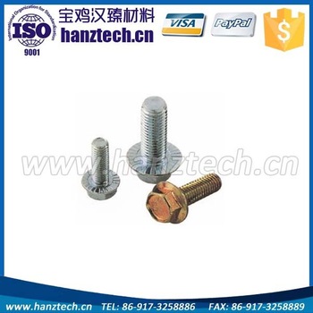 Din 6921Titanium flange bolts grade 8