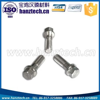 Ti Bolt Hexagon Head Flange gr1 titanium bolts
