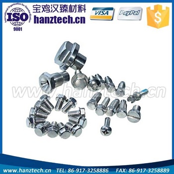 m6 titanium ti hex head flange bolt