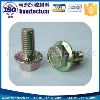 Din6921 Gr5 Titanium Flange Bolt M10x1 5