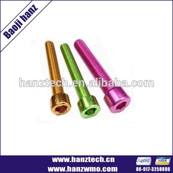 <font color='red'>Hex</font> socket bolt titanium grade <font color='red'>5</font> bolt and nut
