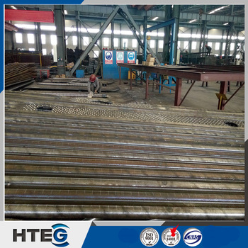 Boiler membrane water wall for hot water boiler