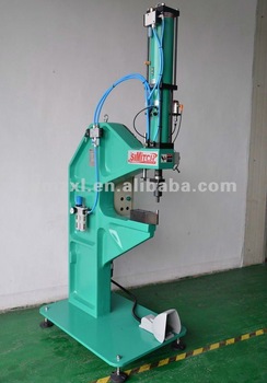 Rivetless riveting machine