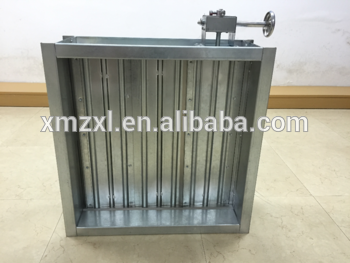 Low air leakage rectangular opposed blade damper