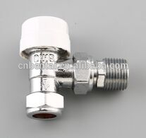 chromeplate red copper corner Thermostatic radiator valve
