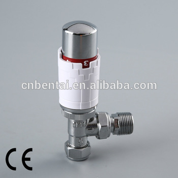 chromeplated mechanical thermostatic radiator valve