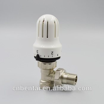 automatic brass corner trv set thermostatic valve