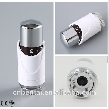 chromed floor heating radiator thermostat
