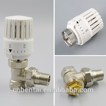 EN215 can chromed automatic thermostatic head DN20brass radiator valve