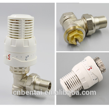 automatic brass angled trv set thermostatic radiator valve