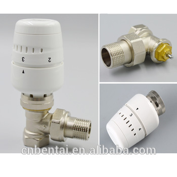 Brass automatic thermostatic radiator control valve
