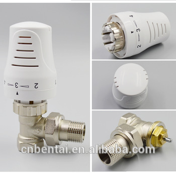 chromed thermostatic radiator valve DN15 uk dn15 angled thermostatic radiator lockshiled angle valve