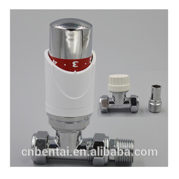 DN15 Thermostatic Radiator Valve With liquid sensor white head