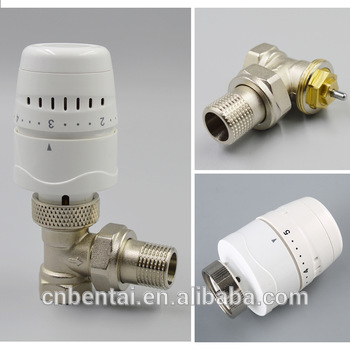 automatic thermostat head angled thermostatic valve dn15 brass radiator valve