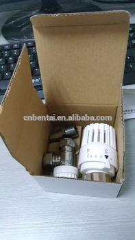 3 4 automatic angled brass thermostatic radiator valve