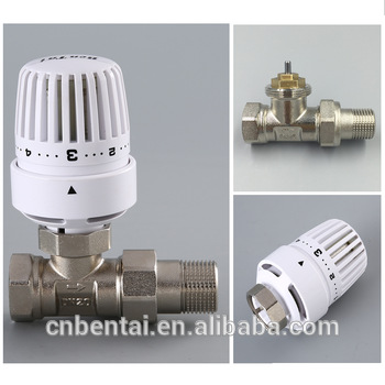 DN20 20mm brass thermostatic radiator straight valve trv head