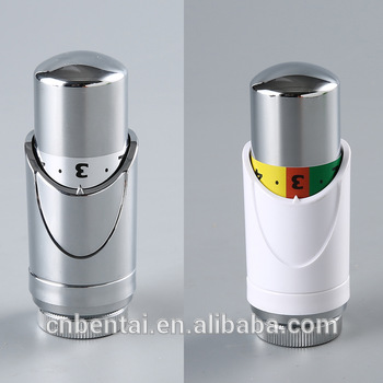 Brass with Liquid sensor Automatic White Chrome Thermostat Head