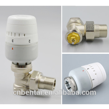 1 2 angled brass thermostatic radiator valve with pex al pex connection
