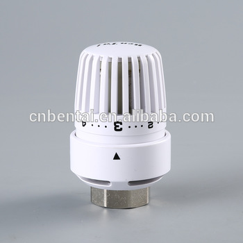 Brass DN15 Thermostatic radiator valve with the white head