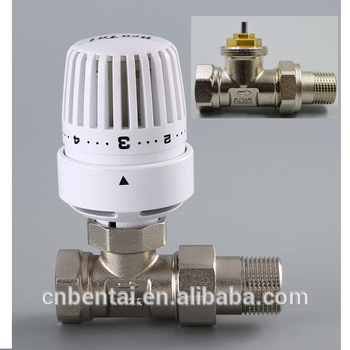water based heating system angle brass thermostatic radiator valve