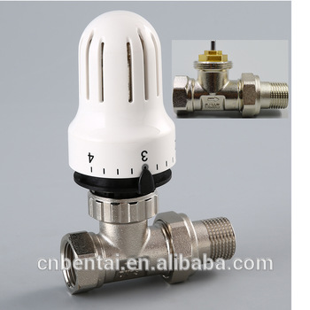 automatic straight brass 20mm thermostatic radiator valve