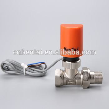 underfloor heating system electric thermal actuator with valves