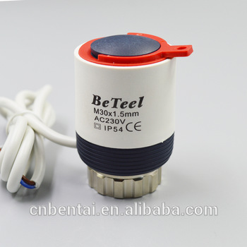NO NC underfloor heating system thermal actuator valve 12V