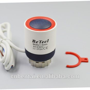 NO NC underfloor heating system thermal actuator valve 12V
