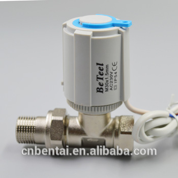 2 wire floor heating wax electric actuator