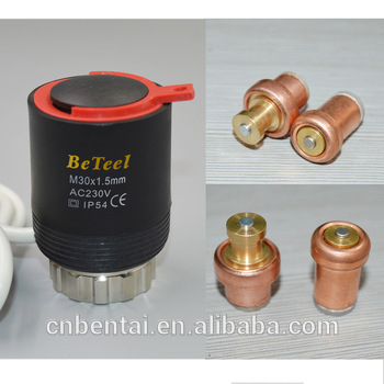 china manfucturer12v 24v thermal electric actuator with paraffin wax sensor