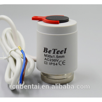 underfloor heating system electronic actuator
