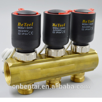 underfloor heating system electric actuator