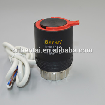 copper manifold heating system vernet wax actuator valve