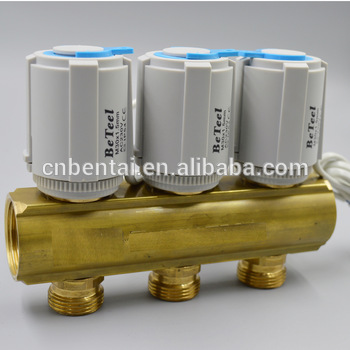 manifolds underfloor heating ac220v 110v 24v thermal actuator