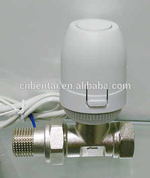 underfloor manifold water heating wax thermal valve