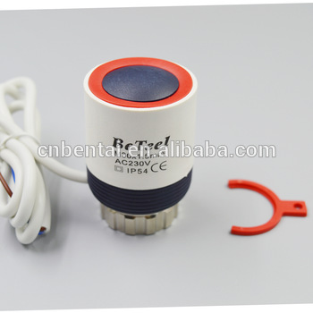 electric thermal actuator for fan coil unit