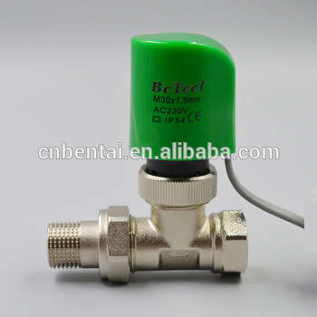 copper pipe manifold heating 24v valve actuator