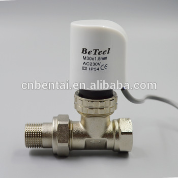 underfloor manifold heating 220v valve actuator