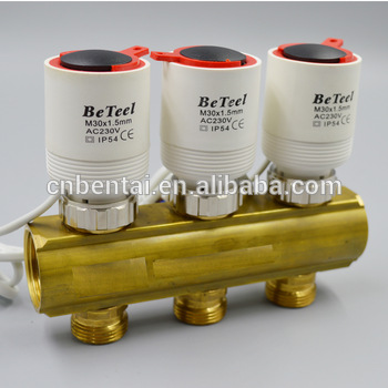 radiant heating manifold system 24v wax actuator