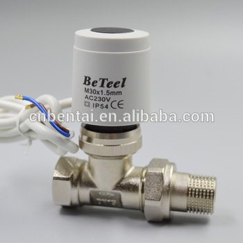 underfloor manifold water heating linear valve thermal actuator