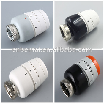 bentai hot selling plating thermostatic radiator valves with liquid sensor