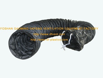 Black PVC anti static conductive ventilation duct