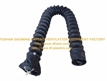 Black PVC anti static conductive ventilation duct