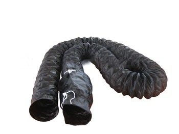 Black Antistatic flexible air duct with carrying bag