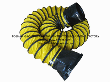 Fire resistant and Anti-UV PVC flexible duct air duct for exhaust bad air