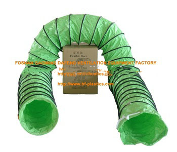 300mm fire-retardant pvc fabric flexible air duct