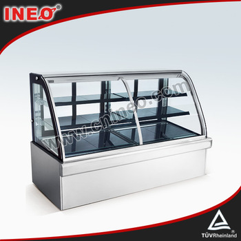 Nice showcase refrigerator price/4 side glass display refrigerator/glass door display refrigerator