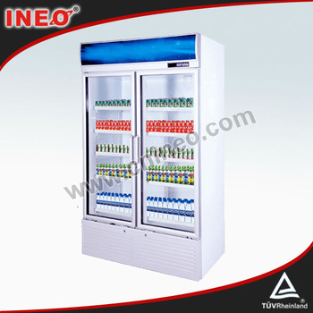 upright convenience store refrigerators/cooler with wheels for beverage/commercial beverage refrigerator